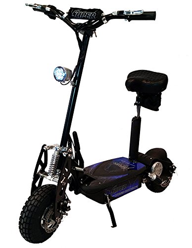 Super 36v Turbo 1000-Elite Electric Scooter with Econo/Turbo Mode Button, Black